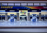 Sunoco Hot WheelZ Theme 1:64 Model Garage Diorama LED Lighting!