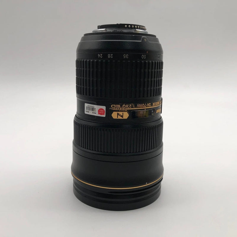Nikon AF-S NIKKOR 24-70mm f/2.8 G ED zoom lens with black barrel, Nikon F mount