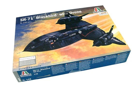 ITALERI 145 Aircraft Model 1/72 SR-71 Blackbird with Drone Scale Hobby T0145