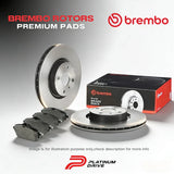 1 Pair Front Brembo Disc Rotors+KDH Brake Pads for FPV Falcon FG 2010-2014 322mm