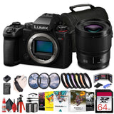 Panasonic Lumix S5 II Mirrorless Camera + Panasonic Lumix S 50mm Lens + 64GB