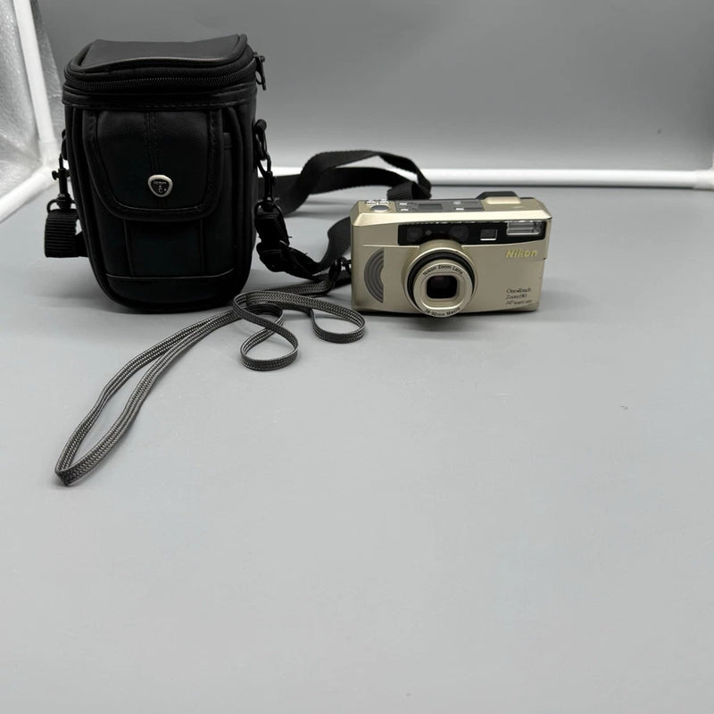 Nikon One Touch Zoom 90S 35mm Point & Shoot Film Camera Tested Working W/ Case