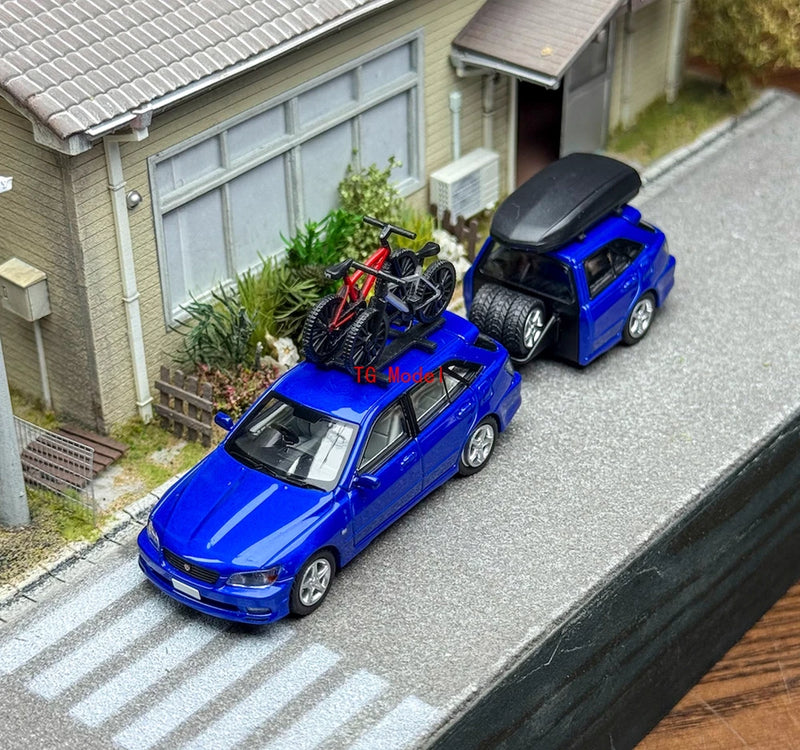 TG Mortal 1:64 Blue ALTEZZA GITA AS300 Wagon Trailer Model Diecast Metal Car New
