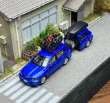 TG Mortal 1:64 Blue ALTEZZA GITA AS300 Wagon Trailer Model Diecast Metal Car New