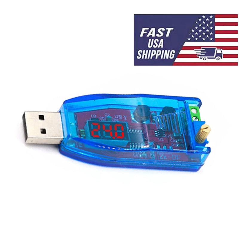Red DC 5V to 1-24V USB Step Up Down Power Supply Module Buck Boost Converter USA