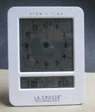Portable travel La Crosse Atomic Digital Alarm Clock W/Backlight, MODEL 617-1392 Battery