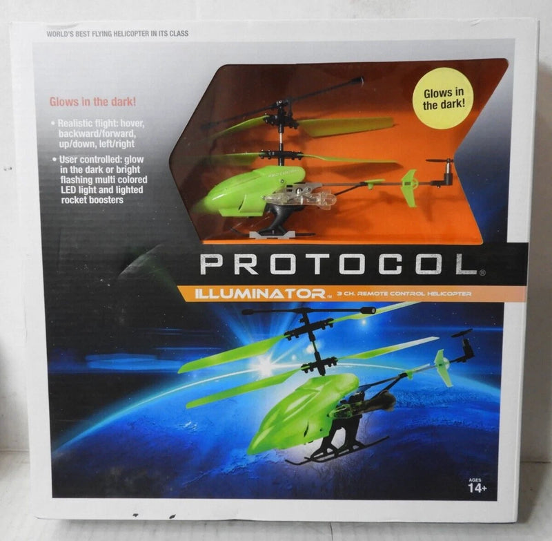 (PROTOCOL) ILLUMINATOR 3 CH. REMOTE CONTROL HELICOPTER NEW!!