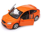 Ford Focus ST American Family Car Model Toy Diecast Orange 1:34-1:39 Scale Welly