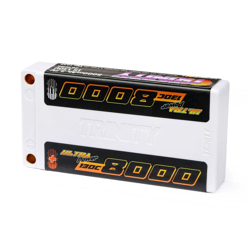 Trinity 8000mah 3.7V 1S 130C Ultra Power LiPo Battery w/5mm Bullets TRI-1027