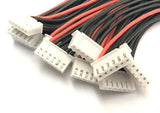 JST-XH 6Pin LiPO battery balance charger 5s 18.5v silicone 22AWG 10cm wire x 10