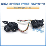 Drone left and right joystick component assembly with wiring connectors