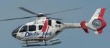 800 EC-135 T2 ARF Doctor heli RC Helicopter Fuselage white Painting KIT Version