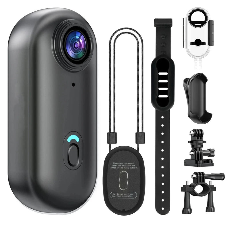 4K Mini WIFI Action Camera 128GB Thumb POV Portable Video Recorder With IPX7 Wat