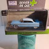 Denver Diecast 1958 Plymouth Fury Automobile 1:48 Scale.