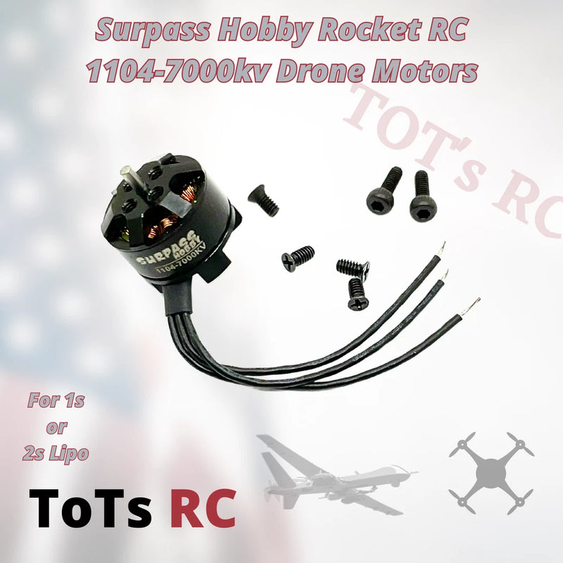 Surpass Hobby brushless RC motor with wire leads and mounting screws