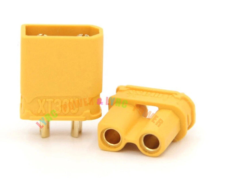 100 Amass XT30U Male/Female Bullet Connector Plug For Drone Lipo Battery Charger