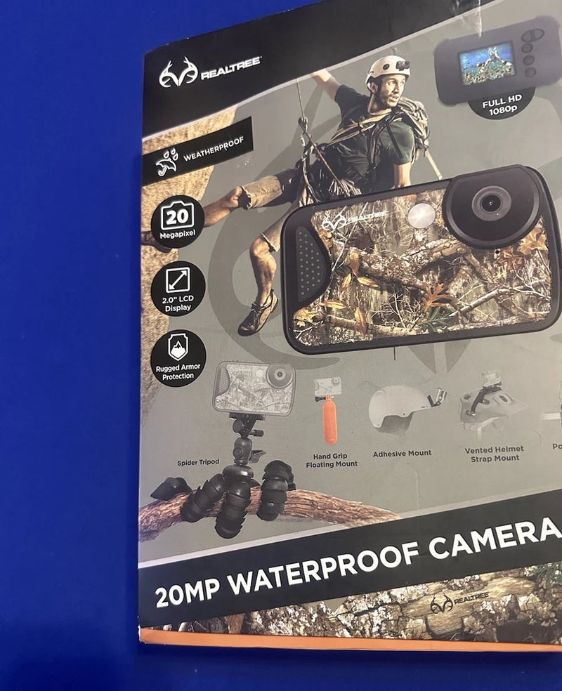 Vivitar Realtree 20MP Waterproof Camera Kit Versatile Mounting  New(Open Box)