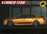 GTF GT-F SIDE STRIPES STICKER DECAL KIT SUITS 2014 FORD FALCON FG FPV 351 XR8