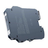 DIN rail signal isolator converter module, dark gray, with side terminal blocks