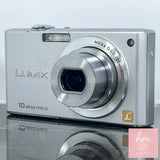 Panasonic Lumix DMC-FX37 Silver Compact Camera 10.1MP 5x Optical Zoom From Japan