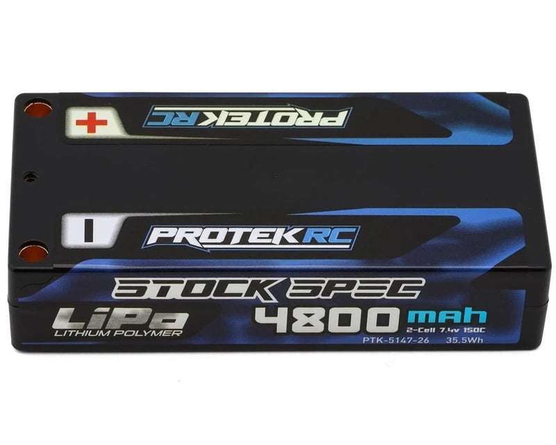 ProTek 4800mah 7.6v 150c 2s Si-Graphene Shorty Lipo Battery Stock Spec 5147-26 Battery
