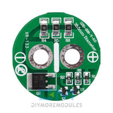 Green PCB supercapacitor balancing protection module with SMD components, 35mm size