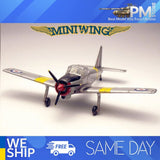 Grey 1/144 trainer aircraft scale model with RAF roundels, propeller, and landing gear