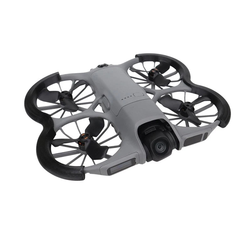 DJI NEO 2 soft rubber protective bumper ring cover with prop guards, grey and black