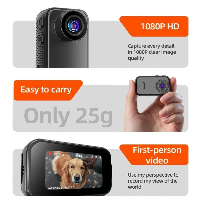 Body Camera HD 1080P 20 Hour Camcorder Mini Police 130?? Video DVR IR Night Cam