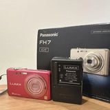 Panasonic LUMIX DMC-FH7 Pink Compact Digital Camera with Battery and Charger