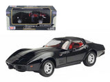Motormax 73244BK 1/24 1979 Chevrolet Corvette Black Diecast Car Model