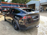 Tesla Model X SUV, rear three-quarter view