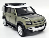 QY Toys 1/18 - Land Rover Defender 110 Green Diecast Scale Model Car