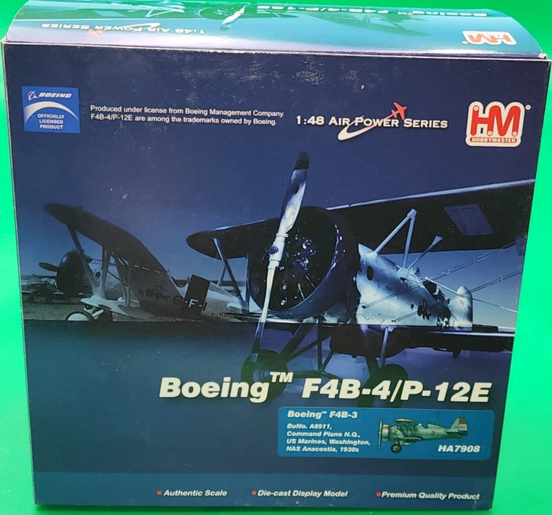 1:48 scale die-cast Boeing F4B-4/P-12E command plane model in retail box