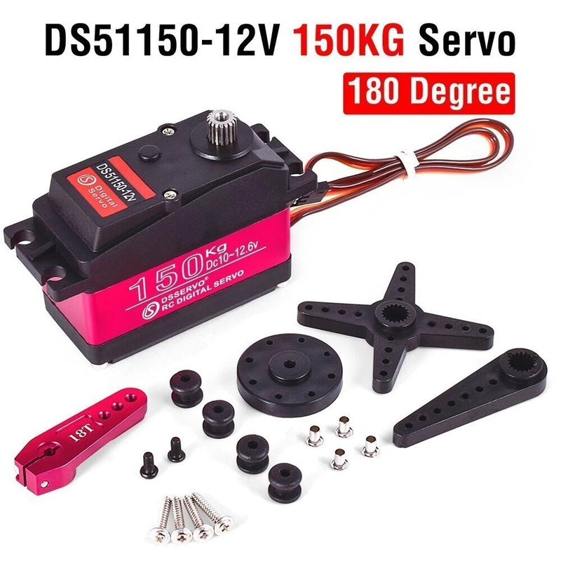 1/5 RC Car Upgrade Parts 150kg Waterproof Metal Servo For ARRMA SCX6 LOSI HPI
