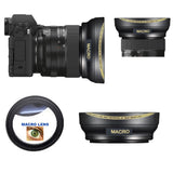 WIDE ANGLE LENS FOR FUJIFILM X-S10 Mirrorless Digital Camera with 16-80mm Lens