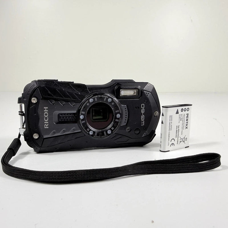 Ricoh WG-60 (WG60) 16MP Compact Action Underwater Digital Camera Tested Working