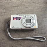 Panasonic Lumix DMC-FH20 14.1MP Digital Camera Silver 8x CAMERA ONLY