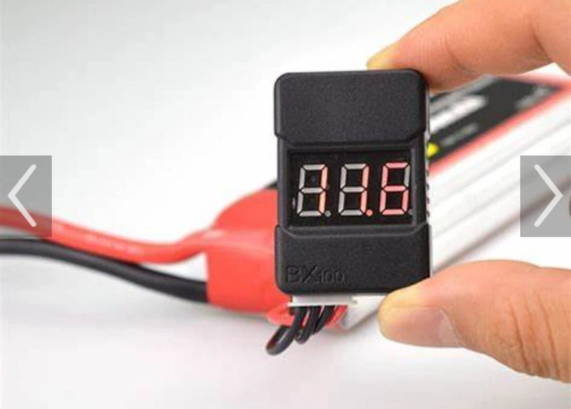 1-8S LiPo Battery Tester with Loud Alarm & LED Indicator Battery