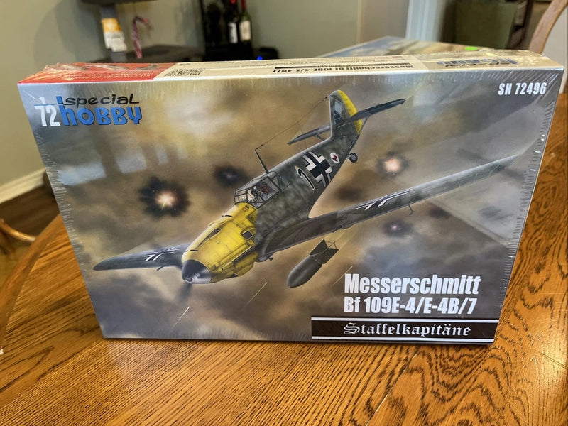 1/72 Special Hobby #72496 Messerschmitt Bf109E-4/E-4B/E-7 Staffelkapit?ne