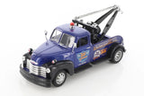 1953 Chevy Tow Truck, Blue - Welly 22086S/4D - 1/24 scale Diecast Model Toy Car