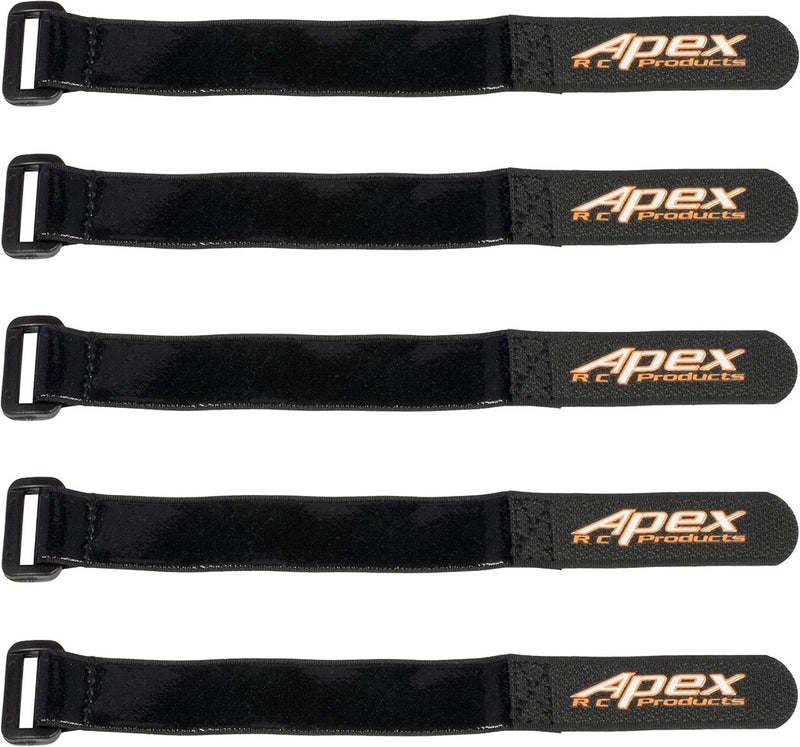 5 Pack 20mm x 200mm HD Rubberized Battery Straps Non-Slip 3030 Battery