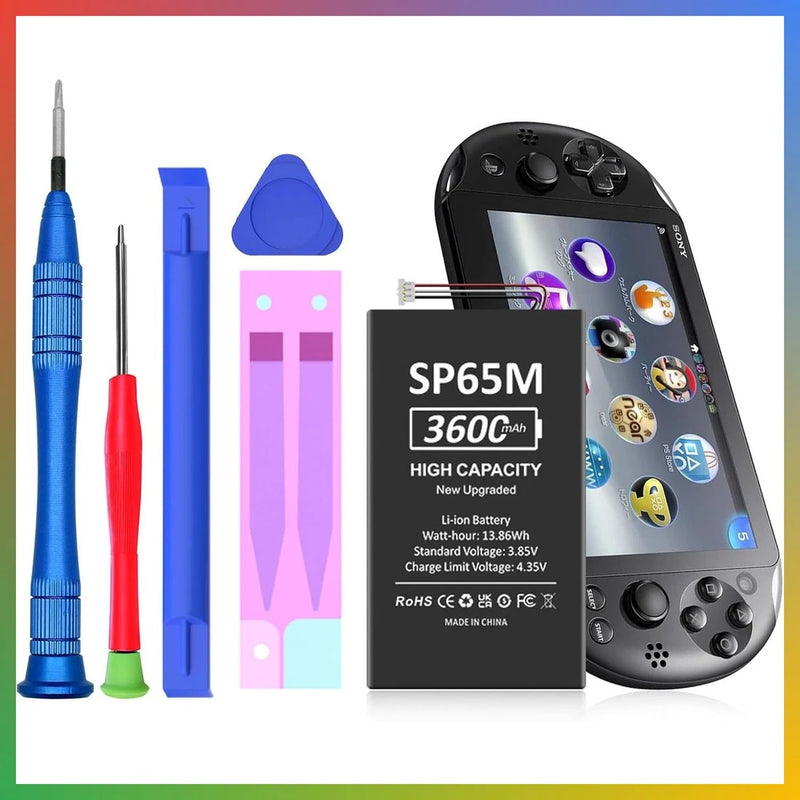 PS Vita SP65M Battery, (2026 Upgrade) 3600mAh High Capacity Li- Polyme Replaceme Battery