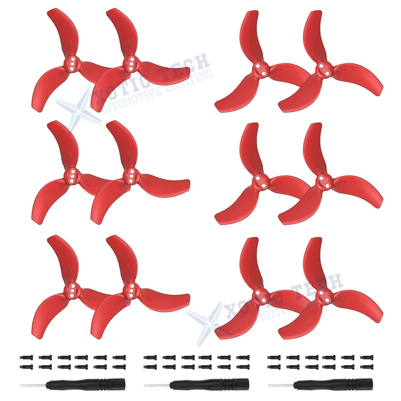 Red Propellers Replacement Props Blades 3032S Quiet Wings For DJI Avata 2 Drone