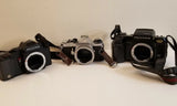 Lot Of 3 Pentax Cameras,  ME, SF1, A3000 Untested,  For Parts Or Repair?