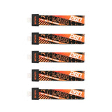 BetaFPV LAVA 1S 260mAh 80C LiPo battery pack, five orange-black labels