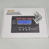 B6V2 LiPo balance charger/discharger, black unit with digital display and buttons