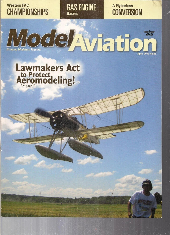 Model Aviation April 2012 Plane Hobby Airplane R/C Radio Gas Engine Basics