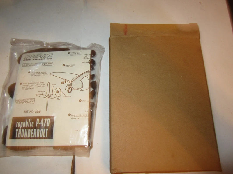 VTG Hobby-Time Model Kit Republic P-47D Thunderbolt War Plane In Box SEALED BAG