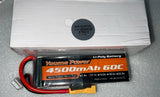 2pcs Youme 11.1V 4500mAh 3S LiPo Battery 60C XT60-2 RC Car Truck Drone FPV Quad Battery